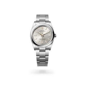 Rolex Oyster Perpetual 36 en acero Oystersteel con esfera Plateada y brazalete Oyster - Bentrani 