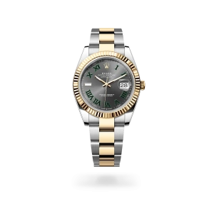 Rolex Datejust 41 de acero Oystersteel y oro amarillo con esfera pizarra, bisel estriado, y brazalete Oyster - Bentrani
