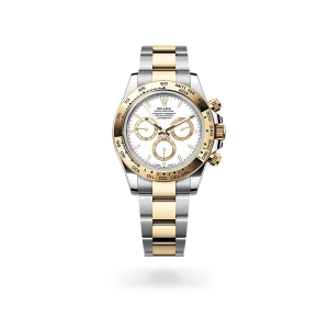 Rolex Cosmograph Daytona en acero Oystersteel y oro amarillo y oro amarillo con esfera Blanca y brazalete Oyster, m126503-0001 - Bentrani