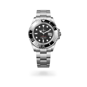 Rolex Sea-Dweller de acero Oystersteel con esfera negro intenso, bisel giratorio unidireccional graduado 60 minutos y brazalete Oyster - Bentrani
