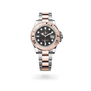 Rolex Yacht-Master 40 de acero Oystersteel y oro Everose con esfera negro intenso, bisel giratorio bidireccional en oro Everose graduado 60 minutos y brazalete Oyster - Bentrani