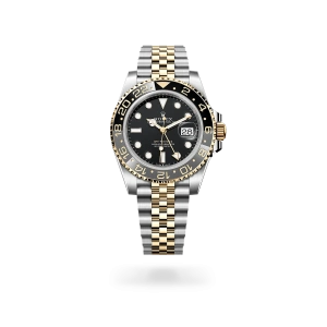 Rolex GMT-Master II de acero Oystersteel y oro amarillo con esfera negra, bisel giratorio bidireccional, y brazalete Jubilee - Bentrani