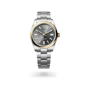 Rolex Oyster Perpetual 41 en acero Oystersteel y oro amarillo con esfera Pizarra y brazalete Oyster - Bentrani 