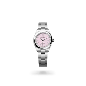 Rolex Oyster Perpetual 28  en acero Oystersteel con esfera Rosa «candy» y brazalete Oyster - Bentrani 