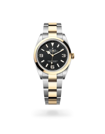 Rolex Explorer 36 en acero Oystersteel y oro amarillo con esfera Negra y brazalete Oyster - Bentrani 