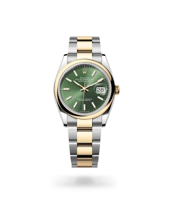 Rolex Datejust 36 en acero Oystersteel y oro amarillo con esfera Verde oliva y brazalete Oyster - Bentrani 