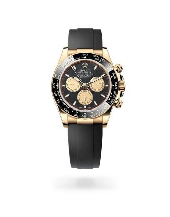 Rolex Cosmograph Daytona en oro amarillo con esfera Negro intenso y color champagne y brazalete Oysterflex - Bentrani 