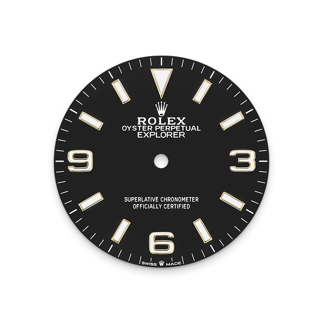 Rolex Explorer 36 en acero Oystersteel y oro amarillo con esfera Negra y brazalete Oyster - Bentrani , m124273-0001 - Bentrani