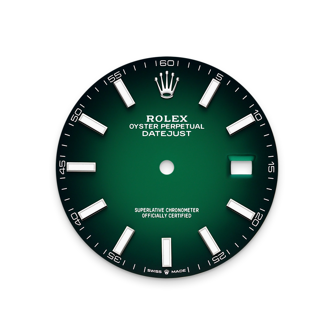 Rolex Datejust 41 en acero Oystersteel y oro blanco con esfera Verde sombreado y brazalete Oyster - Bentrani , m126334-0033 - Bentrani Rolex Datejust 41 en acero Oystersteel y oro blanco con esfera Verde sombreado y brazalete Oyster - Bentrani , m126334-0033 - Bentrani