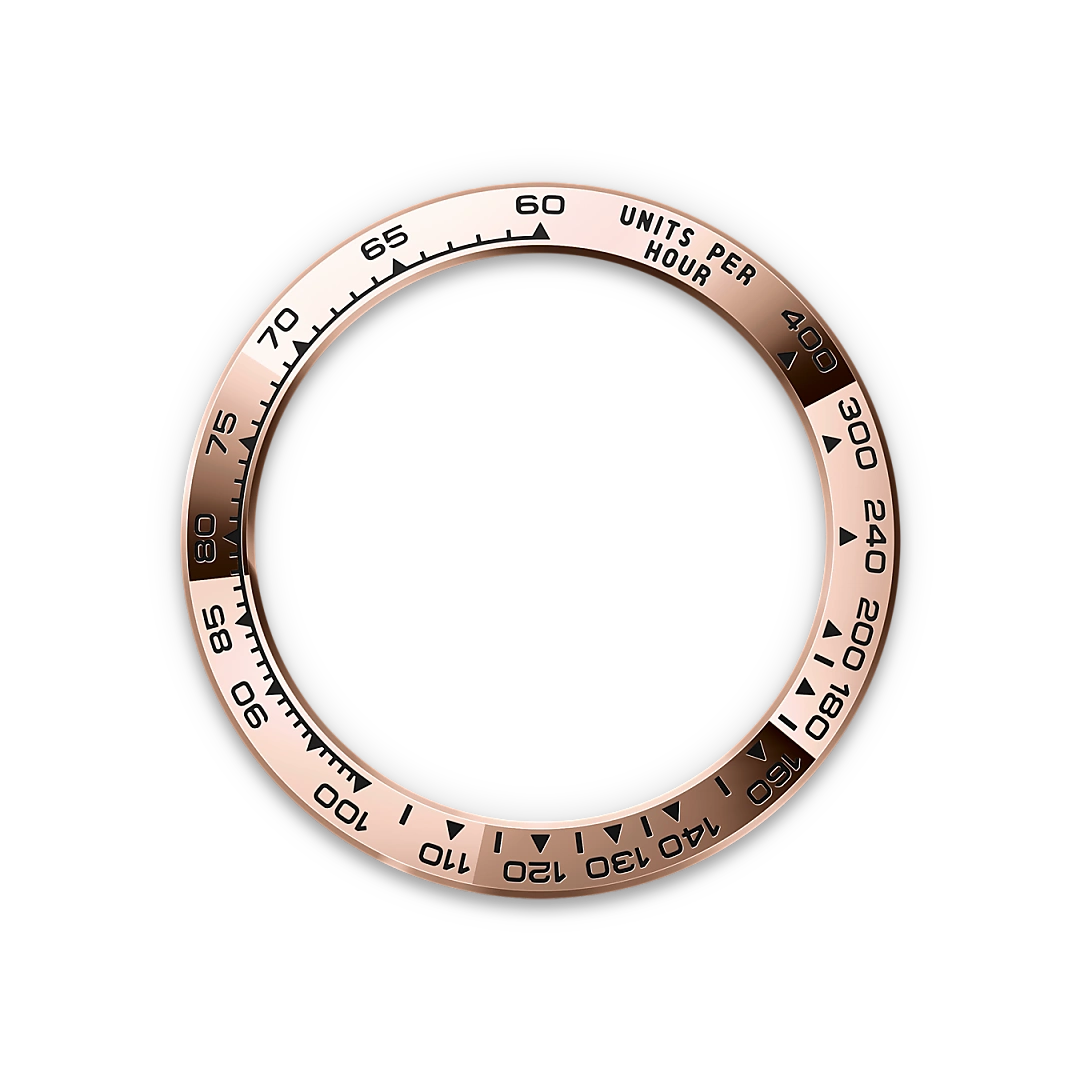 Rolex Cosmograph Daytona en oro Everose con esfera Chocolate y negro vivo y brazalete Oyster, m126505-0005 - Bentrani