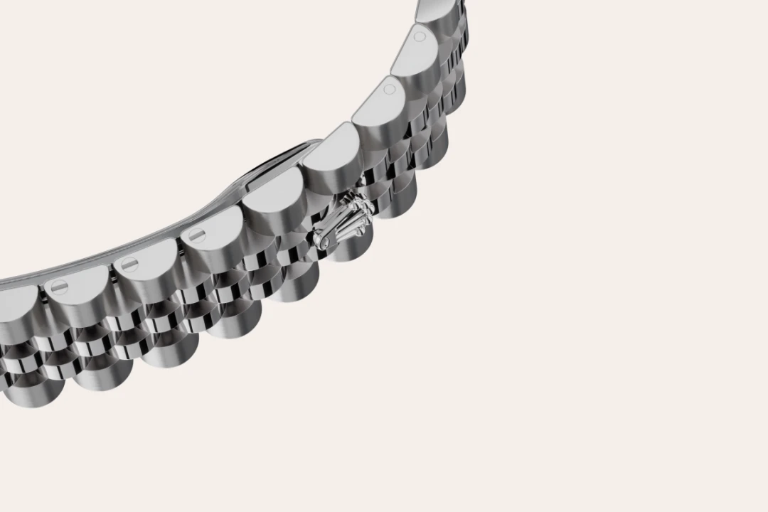 Rolex Datejust 31 de acero Oystersteel con esfera azul vivo, bisel abombada, y brazalete Jubilee, m278240-0018 -Bentrani