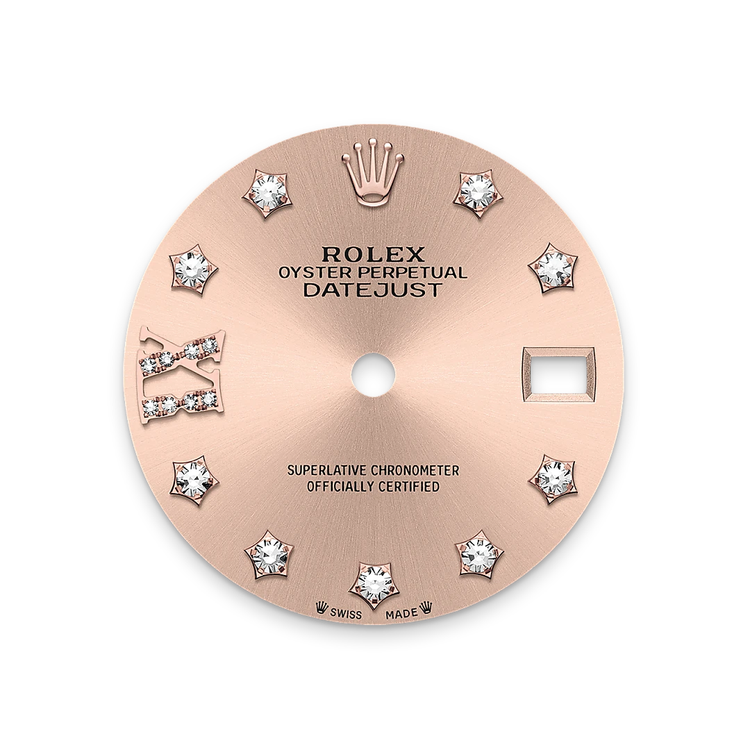 Rolex Lady-Datejust 28 en acero Oystersteel y oro Everose con esfera «rosé» y brazalete Oyster, m279171-0028 - Bentrani